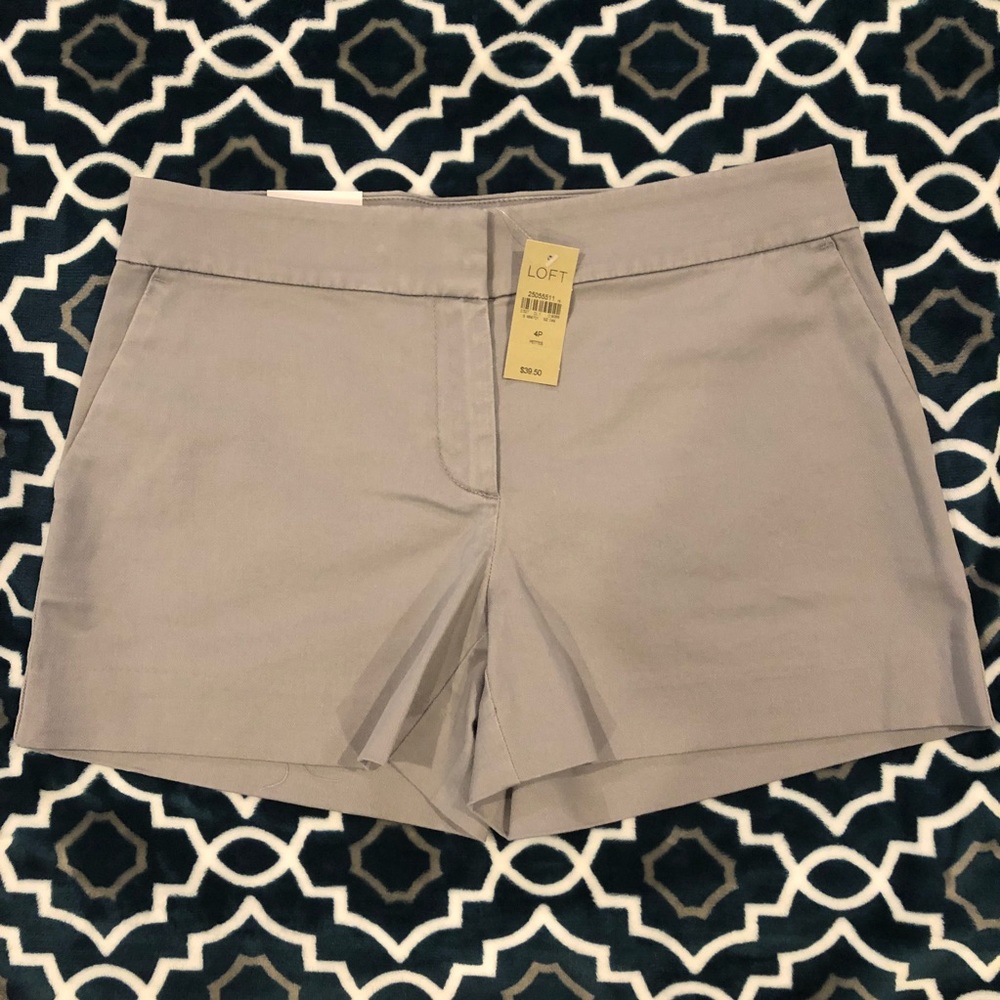 LOFT Riviera Short 4” Inseam - Putty Blue